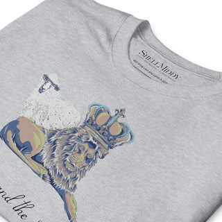 King Lion and Lamb T-Shirt ShellMiddy King Lion and Lamb T-Shirt Shirts & Tops unisex-basic-softstyle-t-shirt-sport-grey-zoomed-in-6459c26ce3a55 unisex-basic-softstyle-t-shirt-sport-grey-zoomed-in-6459c26ce3a55-9