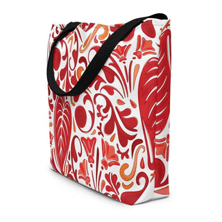Red Floral All-Over Print Large Tote Bag ShellMiddy Red Floral All-Over Print Large Tote Bag Bag all-over-print-large-tote-bag-w-pocket-black-front-6438c4a98aa0a all-over-print-large-tote-bag-w-pocket-black-front-6438c4a98aa0a-1