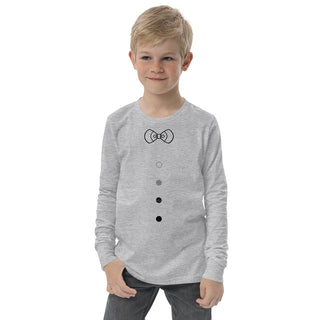 Youth Bow Tie Long Sleeve T-Shirt ShellMiddy Youth Bow Tie Long Sleeve T-Shirt Shirts & Tops youth-long-sleeve-tee-athletic-heather-front-6344adff33e8e youth-long-sleeve-tee-athletic-heather-front-6344adff33e8e-7