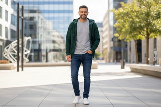 Men mockup-of-a-smiling-hipster-guy-wearing-a-t-shirt-and-jacket-Optimized ShellMiddy