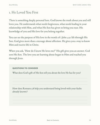 Why GOD Loves You — KJV Bible Study & Printable Booklet