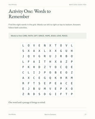 Why GOD Loves You — KJV Bible Study & Printable Booklet