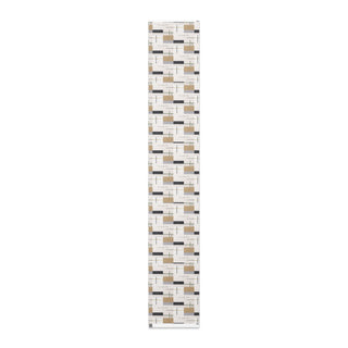 In Excelsis Deo neutral geometric wrapping paper, long narrow sheet.