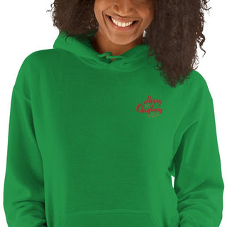 Merry Christmas Embroidered Unisex Hoodie ShellMiddy unisex-heavy-blend-hoodie-irish-green-zoomed-in-655865fbbd912