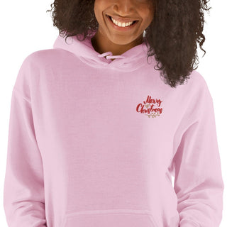 Merry Christmas Embroidered Unisex Hoodie ShellMiddy unisex-heavy-blend-hoodie-light-pink-zoomed-in-655865fbc4ebd