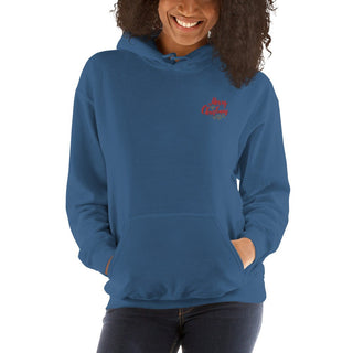 Merry Christmas Embroidered Unisex Hoodie ShellMiddy unisex-heavy-blend-hoodie-indigo-blue-front-655865fbba830