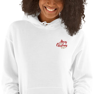 Merry Christmas Embroidered Unisex Hoodie ShellMiddy unisex-heavy-blend-hoodie-white-zoomed-in-655865fbc8705