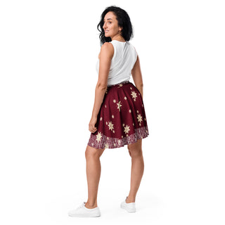 Christmas Starry Skater Skirt