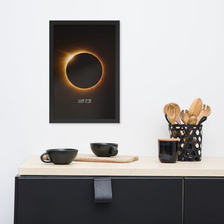 The Day of the Lord — Joel 2:31 Framed Eclipse Print