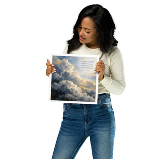 Psalm 34:4 Scripture Poster