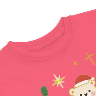 Faith & Joy Toddler T-Shirt Christian apparel for toddlers, Christian toddler shirt, Faith & Joy kids shirt, holiday toddler outfit, kids, kids faith clothing, toddler Christmas t-shirt, toddler gift idea ShellMiddy Shirts & Tops Product mockup