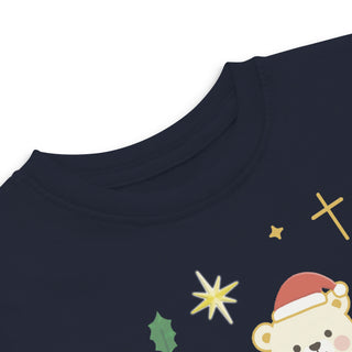 Faith & Joy Toddler T-Shirt Christian apparel for toddlers, Christian toddler shirt, Faith & Joy kids shirt, holiday toddler outfit, kids, kids faith clothing, toddler Christmas t-shirt, toddler gift idea ShellMiddy Shirts & Tops Product mockup