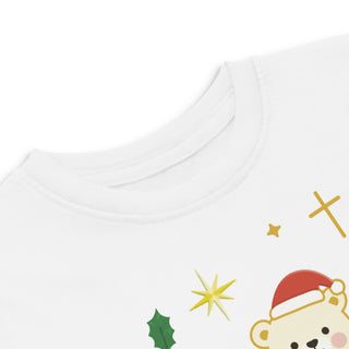 Faith & Joy Toddler T-Shirt Christian apparel for toddlers, Christian toddler shirt, Faith & Joy kids shirt, holiday toddler outfit, kids, kids faith clothing, toddler Christmas t-shirt, toddler gift idea ShellMiddy Shirts & Tops Product mockup