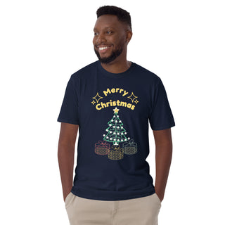 ✨ Merry Christmas Sparkle Tree Unisex T-Shirt holiday ShellMiddy Shirts & Tops Product mockup