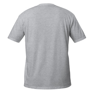 Back view of Thank GOD for Jesus Christian T-shirt in Sport Grey