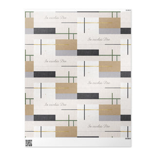 In Excelsis Deo Geometric Wrapping Paper – Modern Christian Gift Wrap accessories ShellMiddy Wrapping Paper Product mockup