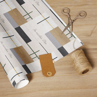 In Excelsis Deo Geometric Wrapping Paper – Modern Christian Gift Wrap accessories ShellMiddy Wrapping Paper 