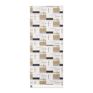 In Excelsis Deo Geometric Wrapping Paper – Modern Christian Gift Wrap accessories ShellMiddy Wrapping Paper Product mockup