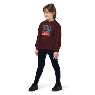 GOD Is Good Youth crewneck sweatshirt kids ShellMiddy Product mockup
