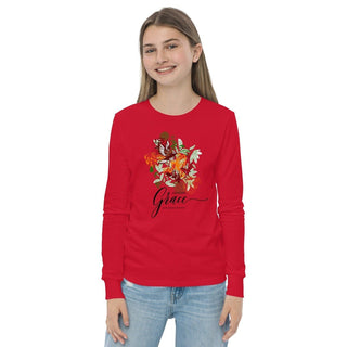 Amazing Grace Youth T-Shirt ShellMiddy Amazing Grace Youth T-Shirt Shirts & Tops youth-long-sleeve-tee-red-front-2-641e5fda7e8db youth-long-sleeve-tee-red-front-2-641e5fda7e8db-4