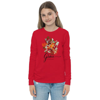 Amazing Grace Youth T-Shirt ShellMiddy Amazing Grace Youth T-Shirt Shirts & Tops youth-long-sleeve-tee-red-front-641e5fda80a5c youth-long-sleeve-tee-red-front-641e5fda80a5c-0