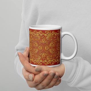 Antique Red Lace Glossy Mug ShellMiddy Antique Red Lace Glossy Mug white-glossy-mug-11oz-handle-on-right-63ce0a7457637 white-glossy-mug-11oz-handle-on-right-63ce0a7457637-4