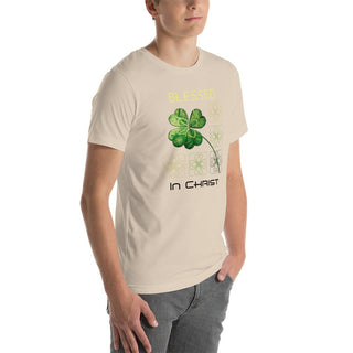 Blessed In Christ Clover T-shirt ShellMiddy Blessed In Christ Clover T-shirt Shirts & Tops unisex-staple-t-shirt-soft-cream-right-front-63edc907d6051 unisex-staple-t-shirt-soft-cream-right-front-63edc907d6051-8