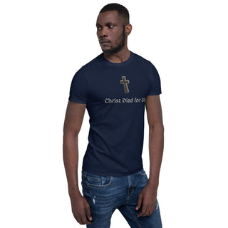 Christ Died For Us T-Shirt ShellMiddy Christ Died For Us T-Shirt Shirts & Tops Christ Died For Us T-Shirt Navy Side View unisex-basic-softstyle-t-shirt-navy-right-front-6245dc0044fb3 unisex-basic-softstyle-t-shirt-navy-right-front-6245dc0044fb3-4