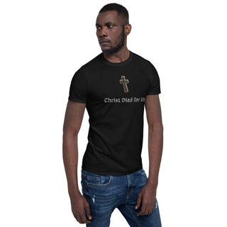 Christ Died For Us T-Shirt ShellMiddy Christ Died For Us T-Shirt Shirts & Tops Christ Died For Us T-Shirt Side View unisex-basic-softstyle-t-shirt-black-right-front-6245dc003de69 unisex-basic-softstyle-t-shirt-black-right-front-6245dc003de69-5