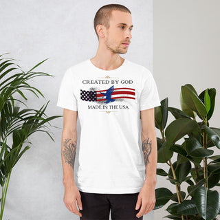 Created by GOD T-Shirt ShellMiddy Created by GOD T-Shirt Shirts & Tops Created by GOD T-Shirt Patriotic unisex-staple-t-shirt-white-front-62b8db7c9e568 unisex-staple-t-shirt-white-front-62b8db7c9e568-5