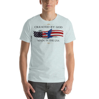 Created by GOD T-Shirt ShellMiddy Created by GOD T-Shirt Shirts & Tops Created by GOD T-Shirt Heather Green unisex-staple-t-shirt-heather-prism-ice-blue-front-62b8db7cc409c unisex-staple-t-shirt-heather-prism-ice-blue-front-62b8db7cc409c-6