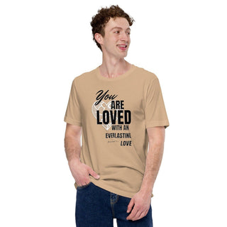 Everlasting Love Unisex T-shirt ShellMiddy Everlasting Love Unisex T-shirt Shirts & Tops unisex-staple-t-shirt-tan-front-63e1f654d9a61 unisex-staple-t-shirt-tan-front-63e1f654d9a61-2