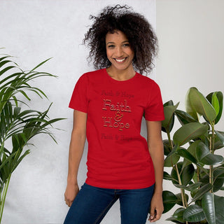 Faith & Hope T-Shirt ShellMiddy Faith & Hope T-Shirt Shirts & Tops Hope and Faith T-Shirt Red unisex-staple-t-shirt-red-front-6245c5e13cdea unisex-staple-t-shirt-red-front-6245c5e13cdea-8