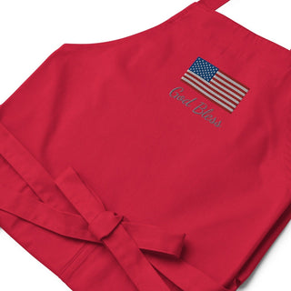 GOD Bless USA Flag Organic Apron ShellMiddy GOD Bless USA Flag Organic Apron Aprons organic-cotton-apron-red-zoomed-in-6493aba66e4aa organic-cotton-apron-red-zoomed-in-6493aba66e4aa-6