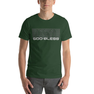 GOD Bless USA T-Shirt ShellMiddy GOD Bless USA T-Shirt Shirts & Tops GOD Bless USA T-Shirt Green unisex-staple-t-shirt-forest-front-62b8ea1b80803 unisex-staple-t-shirt-forest-front-62b8ea1b80803-6
