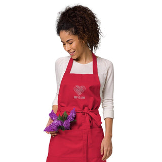 GOD is LOVE Organic Embroidered Apron ShellMiddy GOD is LOVE Organic Embroidered Apron Aprons organic-cotton-apron-red-front-2-63d6ea9bf4158 organic-cotton-apron-red-front-2-63d6ea9bf4158-8