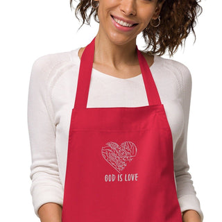 GOD is LOVE Organic Embroidered Apron ShellMiddy GOD is LOVE Organic Embroidered Apron Aprons organic-cotton-apron-red-zoomed-in-63d6ea9c000ef organic-cotton-apron-red-zoomed-in-63d6ea9c000ef-0