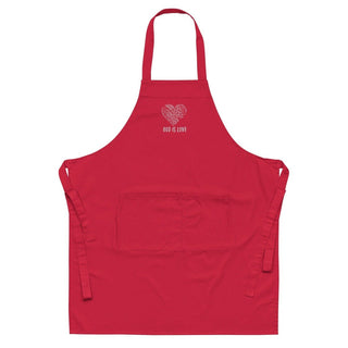 GOD is LOVE Organic Embroidered Apron ShellMiddy GOD is LOVE Organic Embroidered Apron Aprons organic-cotton-apron-red-front-63d6ea9c001be organic-cotton-apron-red-front-63d6ea9c001be-0