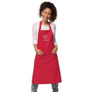 GOD is LOVE Organic Embroidered Apron ShellMiddy GOD is LOVE Organic Embroidered Apron Aprons organic-cotton-apron-red-front-63d6ea9c0001f organic-cotton-apron-red-front-63d6ea9c0001f-9