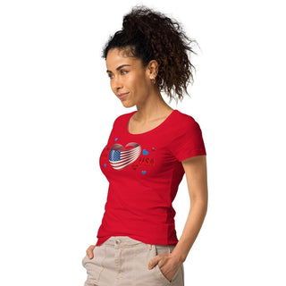 I Love USA Organic T-Shirt ShellMiddy I Love USA Organic T-Shirt Shirts & Tops I Love USA Organic T-Shirt Fashion womens-basic-organic-t-shirt-red-left-front-62d25153c83bc womens-basic-organic-t-shirt-red-left-front-62d25153c83bc-4