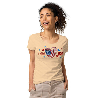 I Love USA Organic T-Shirt ShellMiddy I Love USA Organic T-Shirt Shirts & Tops I Love USA Organic T-Shirt Shop Now womens-basic-organic-t-shirt-sand-front-2-62d25153d1c8d womens-basic-organic-t-shirt-sand-front-2-62d25153d1c8d-5