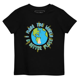 I Made the World a Better Place' Kids' T-Shirt ShellMiddy I Made the World a Better Place' Kids' T-Shirt Shirts & Tops organic-cotton-kids-t-shirt-black-front-6514c3f9358be organic-cotton-kids-t-shirt-black-front-6514c3f9358be-2