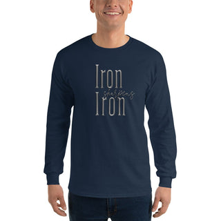 Iron Sharpens Iron Shirt ShellMiddy Iron Sharpens Iron Shirt Shirts & Tops mens-long-sleeve-shirt-navy-front-64080dd902701 mens-long-sleeve-shirt-navy-front-64080dd902701-7