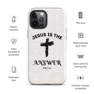Jesus Is The Answer Tough Case for iPhone® ShellMiddy Jesus Is The Answer Tough Case for iPhone® Mobile Phone Case tough-case-for-iphone-matte-iphone-12-pro-max-front-65050e1184e3a tough-case-for-iphone-matte-iphone-12-pro-max-front-65050e1184e3a-5