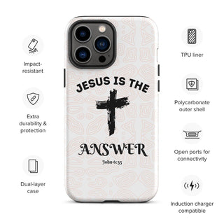 Jesus Is The Answer Tough Case for iPhone® ShellMiddy Jesus Is The Answer Tough Case for iPhone® Mobile Phone Case tough-case-for-iphone-glossy-iphone-13-pro-max-front-65050e118519e tough-case-for-iphone-glossy-iphone-13-pro-max-front-65050e118519e-4