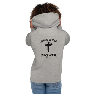 Jesus Is The Answer Unisex Hoodie ShellMiddy Jesus Is The Answer Unisex Hoodie Coats & Jackets unisex-premium-hoodie-carbon-grey-back-65051250db3f0 unisex-premium-hoodie-carbon-grey-back-65051250db3f0-9