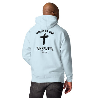 Jesus Is The Answer Unisex Hoodie ShellMiddy Jesus Is The Answer Unisex Hoodie Coats & Jackets unisex-premium-hoodie-sky-blue-back-65051250cee9e unisex-premium-hoodie-sky-blue-back-65051250cee9e-2