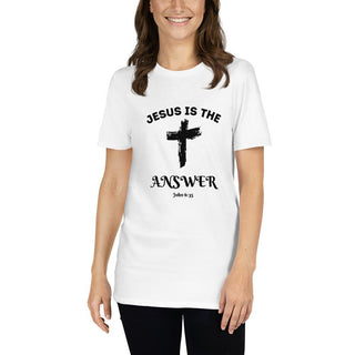 Jesus is the Answer T-Shirt ShellMiddy Jesus is the Answer T-Shirt Shirts & Tops unisex-basic-softstyle-t-shirt-white-front-65050ef443676 unisex-basic-softstyle-t-shirt-white-front-65050ef443676-9