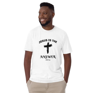 Jesus is the Answer T-Shirt ShellMiddy Jesus is the Answer T-Shirt Shirts & Tops unisex-basic-softstyle-t-shirt-white-front-65050ef444d98 unisex-basic-softstyle-t-shirt-white-front-65050ef444d98-0
