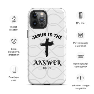 Jesus is the Answer Tough Case for iPhone® ShellMiddy Jesus is the Answer Tough Case for iPhone® Mobile Phone Case tough-case-for-iphone-matte-iphone-12-pro-max-front-65050d6bd9b1a tough-case-for-iphone-matte-iphone-12-pro-max-front-65050d6bd9b1a-6